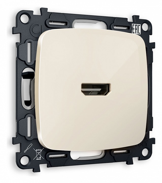 Розетка hdmi без рамки ambrella volt omega mo314010