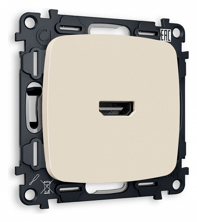 Розетка hdmi без рамки ambrella volt omega mo334010