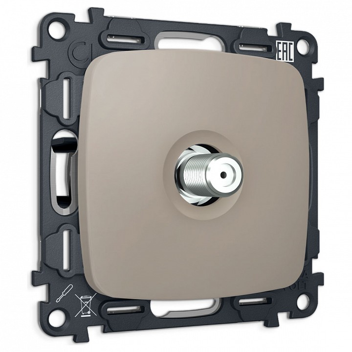 Тв-розетка без рамки ambrella volt omega mo373050