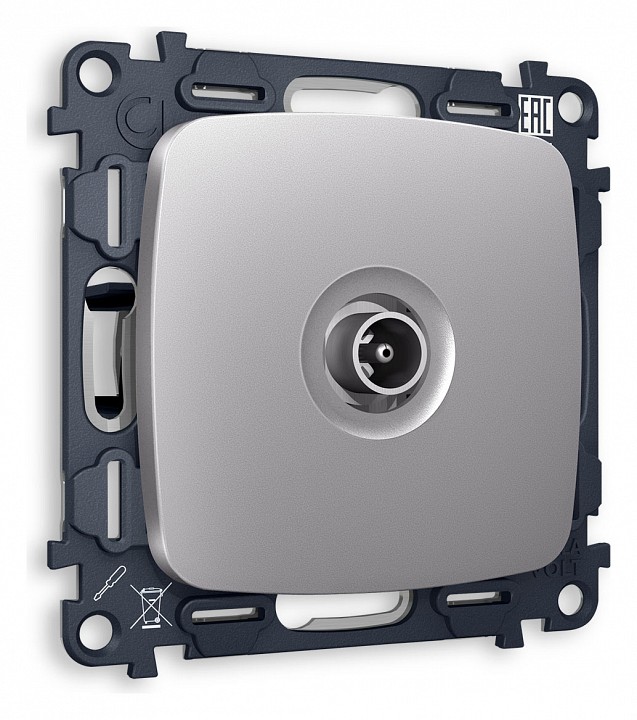 Тв-розетка проходная без рамки ambrella volt quant mo513030