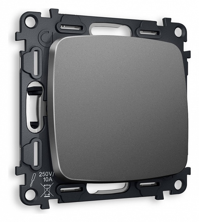 Выключатель перекрестный одноклавишный без рамки ambrella volt quant mo651030