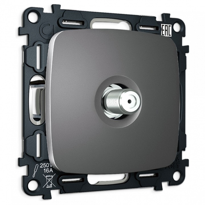 Тв-розетка без рамки ambrella volt omega mo663050