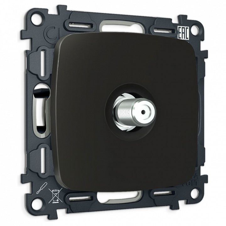 Тв-розетка без рамки ambrella volt omega mo813050