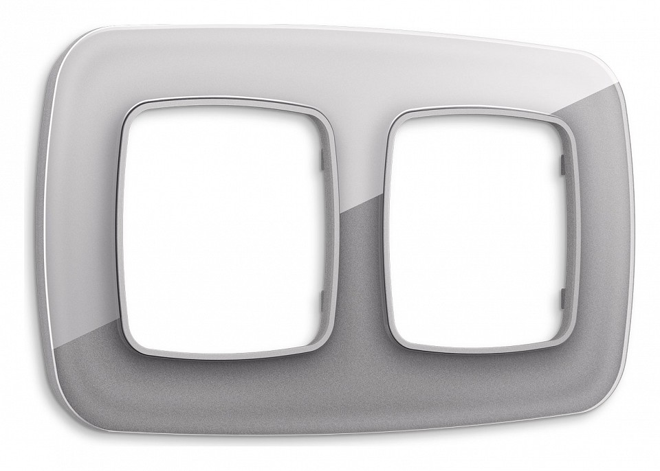 Рамка на 2 поста ambrella volt omega of320502