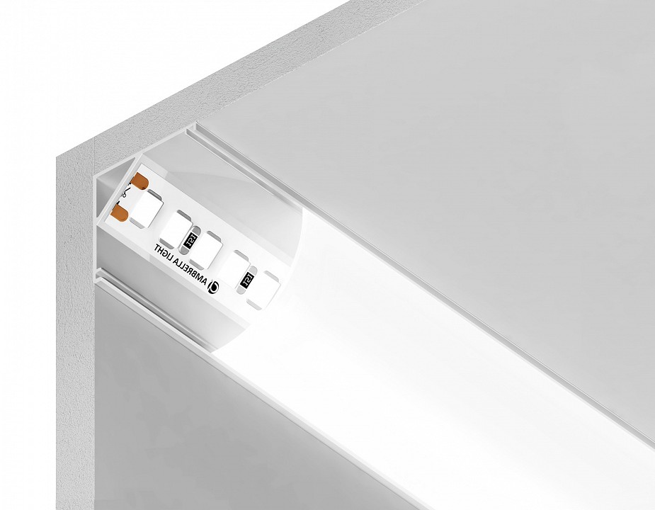Профиль накладной угловой внутренний ambrella light gp gp2100wh