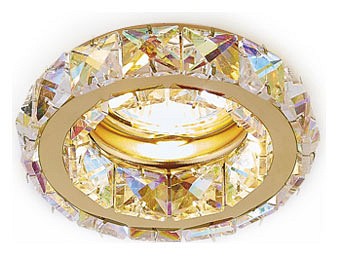 Встраиваемый светильник ambrella light crystal k112 k112 pr/g