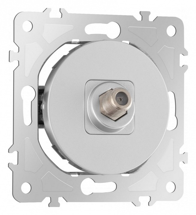 Тв-розетка без рамки arte milano am-202 202.42-1.silver