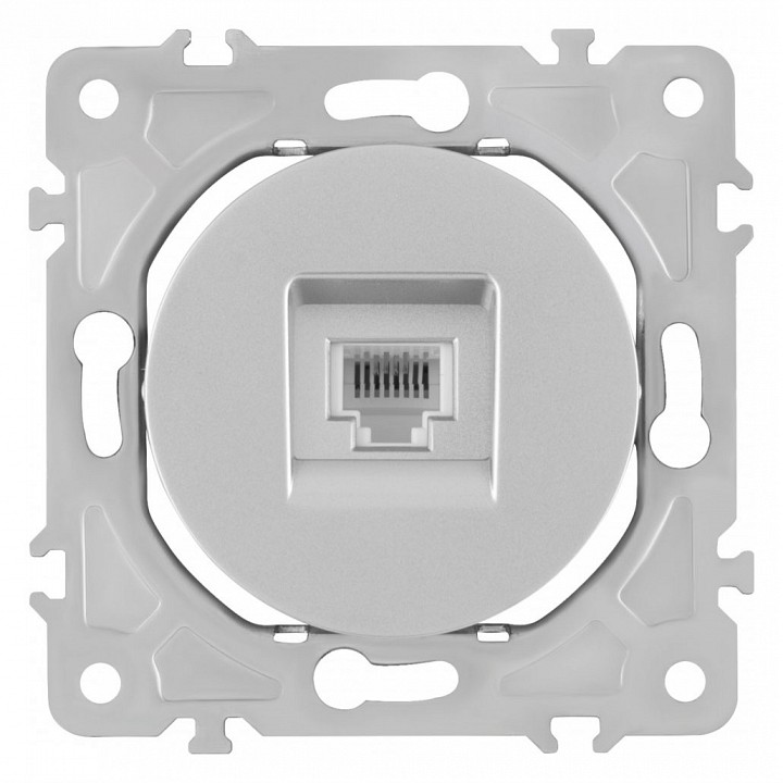 Розетка ethernet rj-45 без рамки arte milano am-202 202.45-1.silver