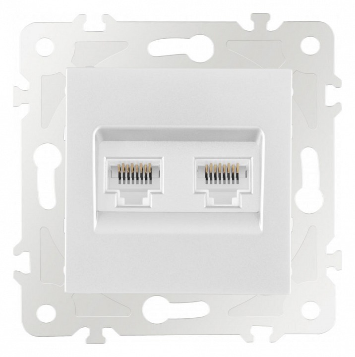 Розетка ethernet rj-45 без рамки arte milano am-203 203.45-2.white