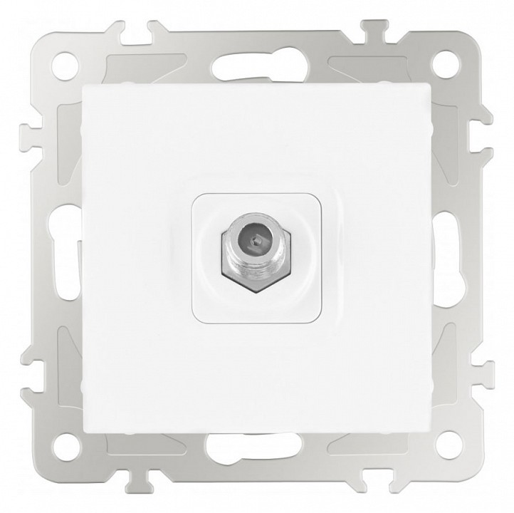 Тв-розетка без рамки arte milano am-206 206.42-1.white