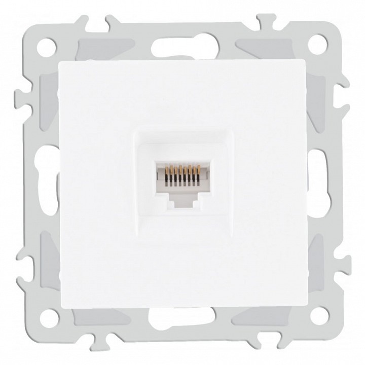Розетка ethernet rj-45 без рамки arte milano am-206 206.45-1.white