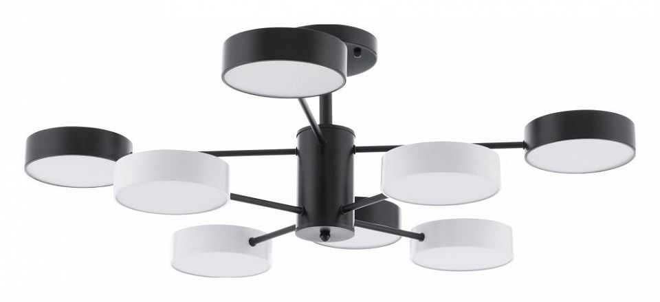 Люстра на штанге arte milano ferrara 250906/8b bk/wh