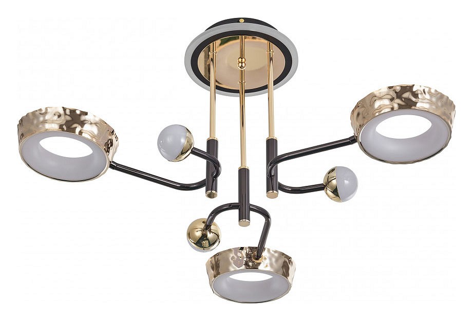 Потолочная люстра arte milano ferrara-73210 273210/6 bk/gd