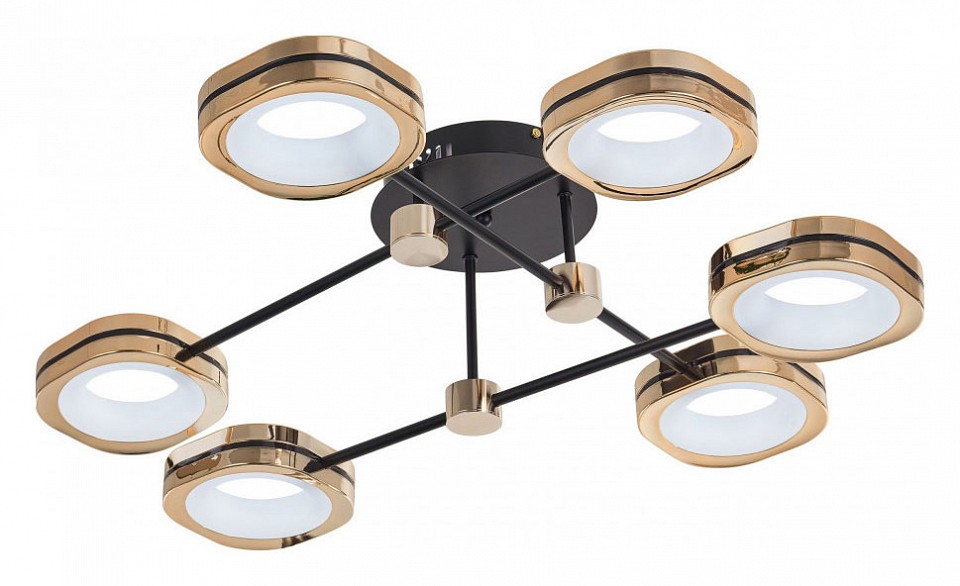Потолочная люстра arte milano ferrara-71040 277999/6 bk/gd