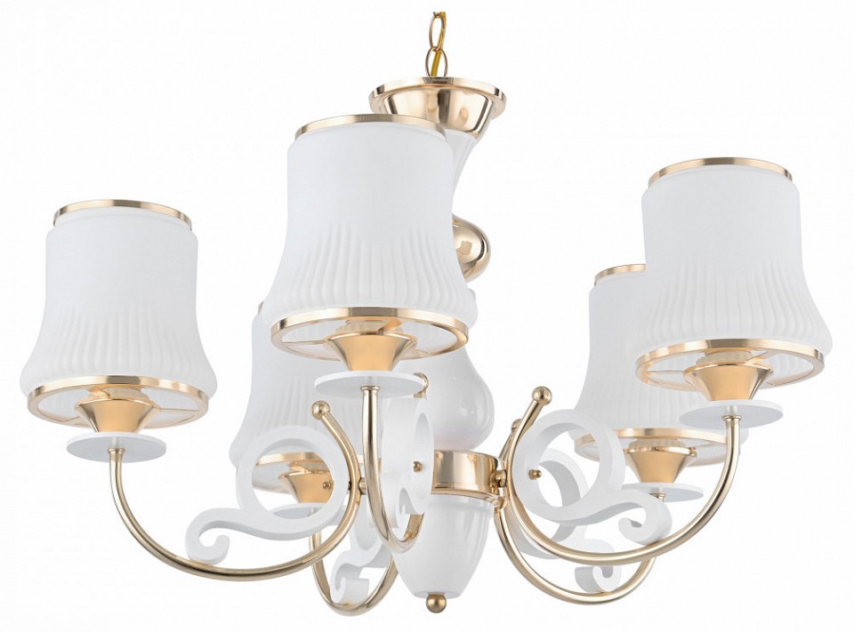 Подвесная люстра arte milano florentia-1097 301097/5 wh/gd