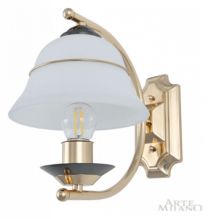 Бра arte milano florentia-1240 301240/1w bk/gd