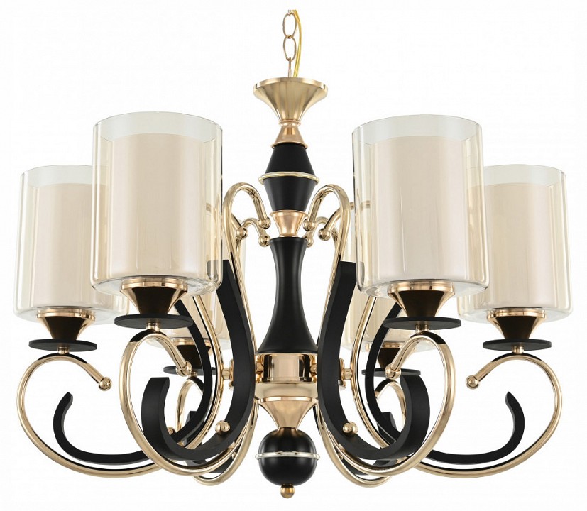 Подвесная люстра arte milano florentia-2237 302237/6 bk/gd