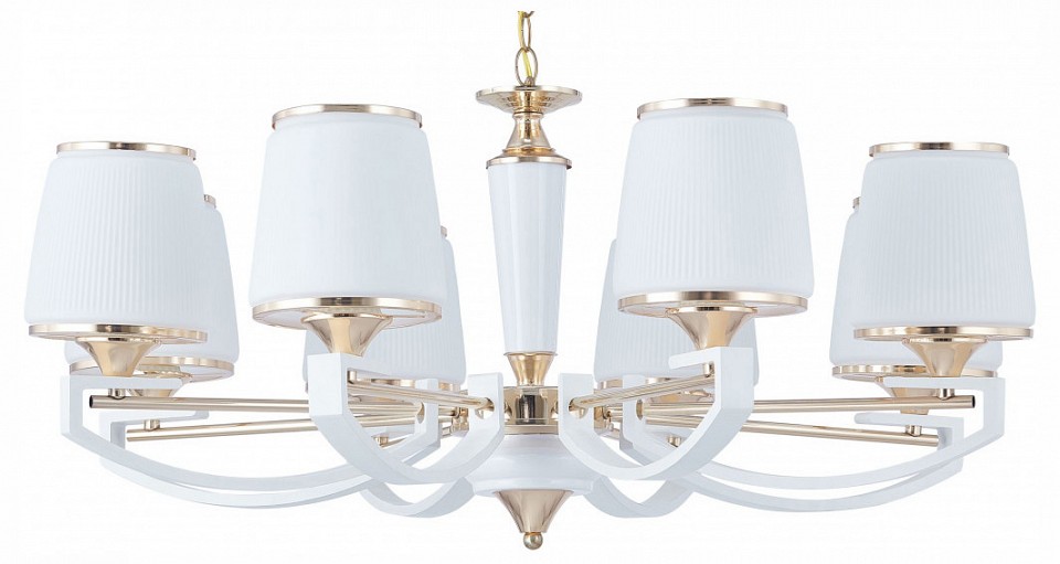 Подвесная люстра arte milano florentia-2457 302457/8 wh/gd