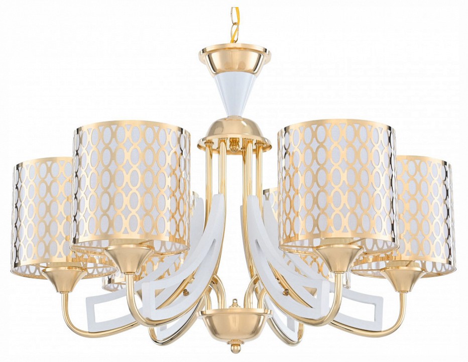 Подвесная люстра arte milano florentia-3387 303387/6 wh/gd