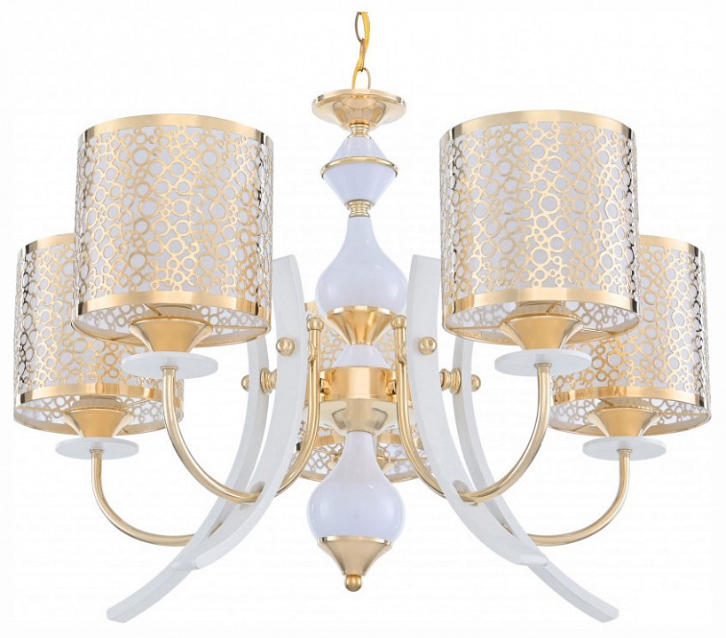 Подвесная люстра arte milano florentia-6067 306067/5 wh/gd