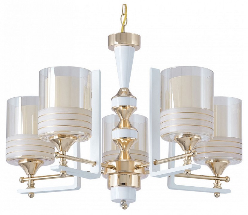 Подвесная люстра arte milano florentia-6087 306087/5 wh/gd
