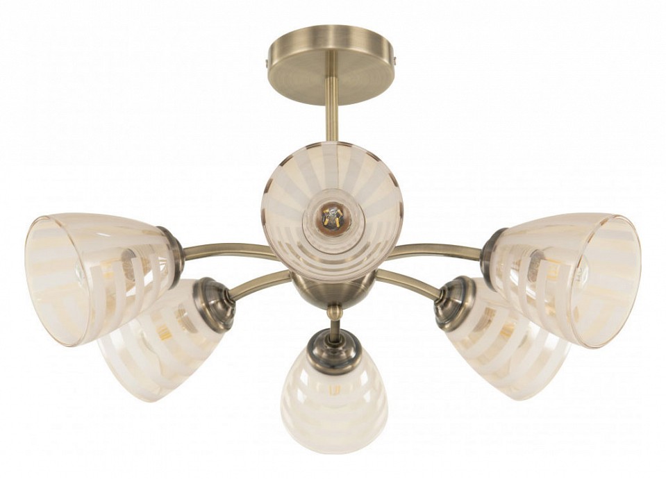 Люстра на штанге arte milano napoli-320107 320107/3+3 ab