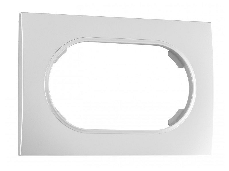 Рамка для двойной розетки arte milano am-502.04 502.04-double.silver