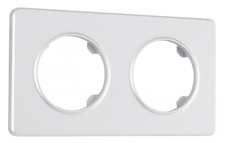 Рамка на 2 поста arte milano am-502.15 502.15-2.silver