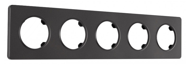 Рамка на 5 постов arte milano am-502.15 502.15-5.black