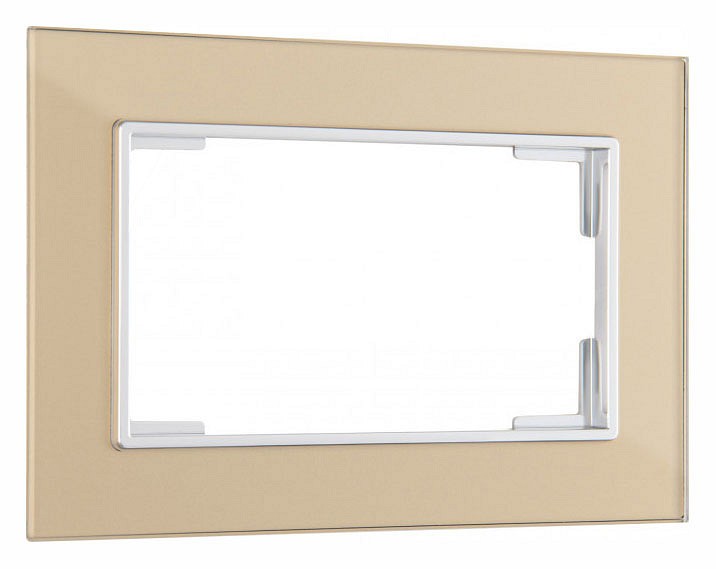 Рамка для двойной розетки arte milano am-503.02 503.02-double.shampan