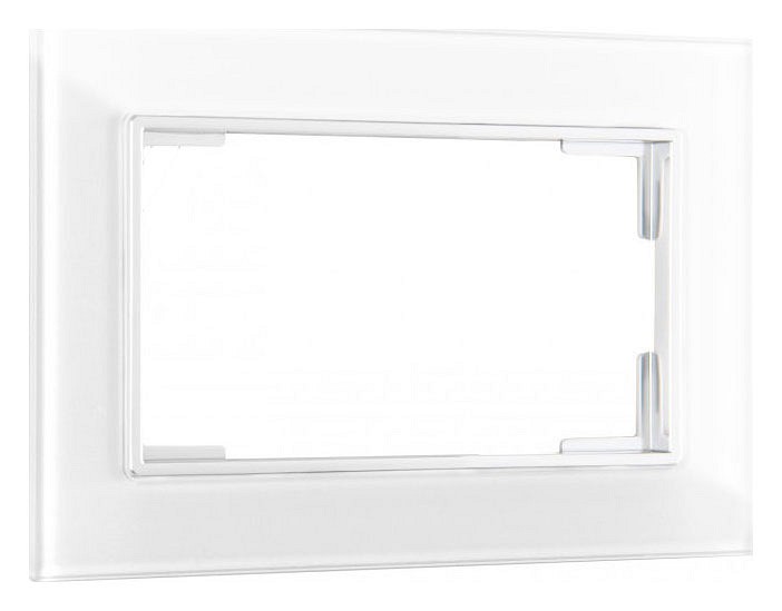 Рамка для двойной розетки arte milano am-503.02 503.02-double.white