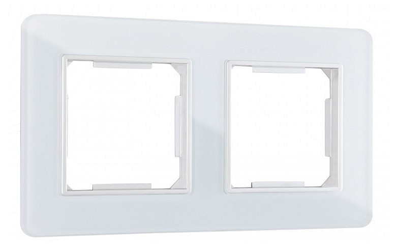 Рамка на 2 поста arte milano am-503.14 503.14-2.white