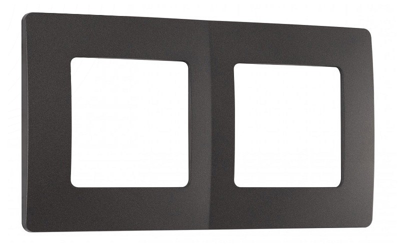 Рамка на 2 поста arte milano am-517.17 517.17-2.black