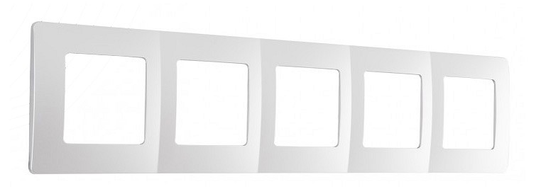 Рамка на 5 постов arte milano am-517.17 517.17-5.silver
