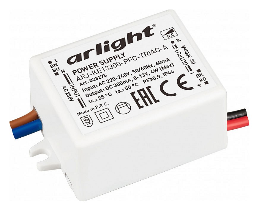 Блок питания с проводом arlight arj 028275