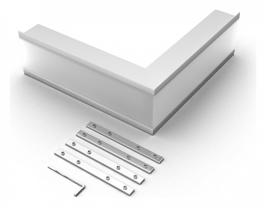 Соединитель угловой l-образный накладной arlight s-lux 030125