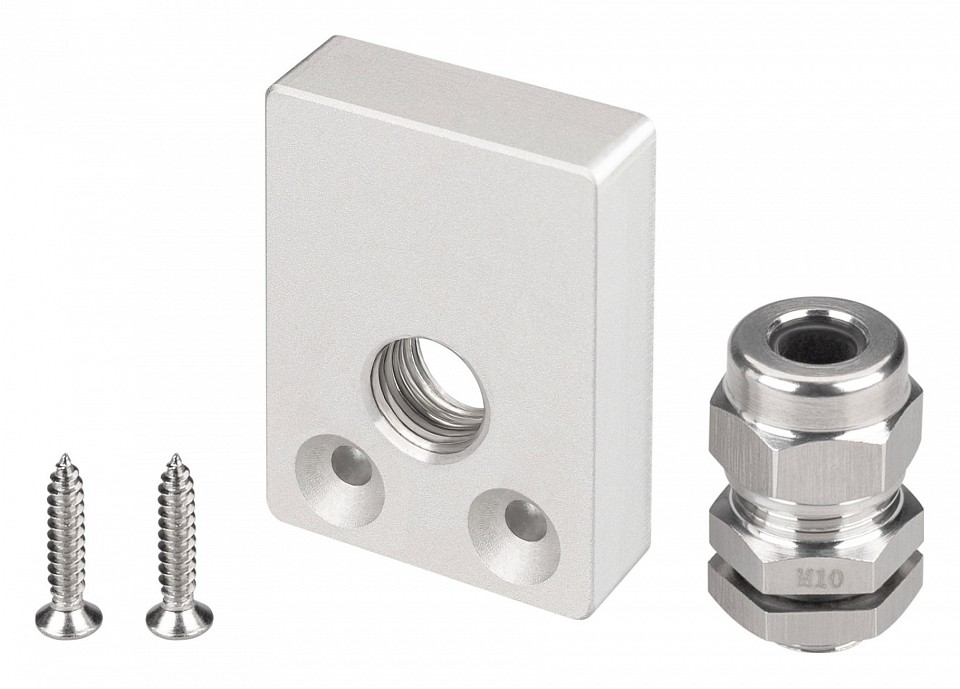 Заглушка для профиля с отверстием arlight arh-floor 38702