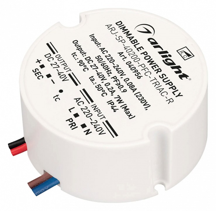 Блок питания с проводом arlight arj 040956