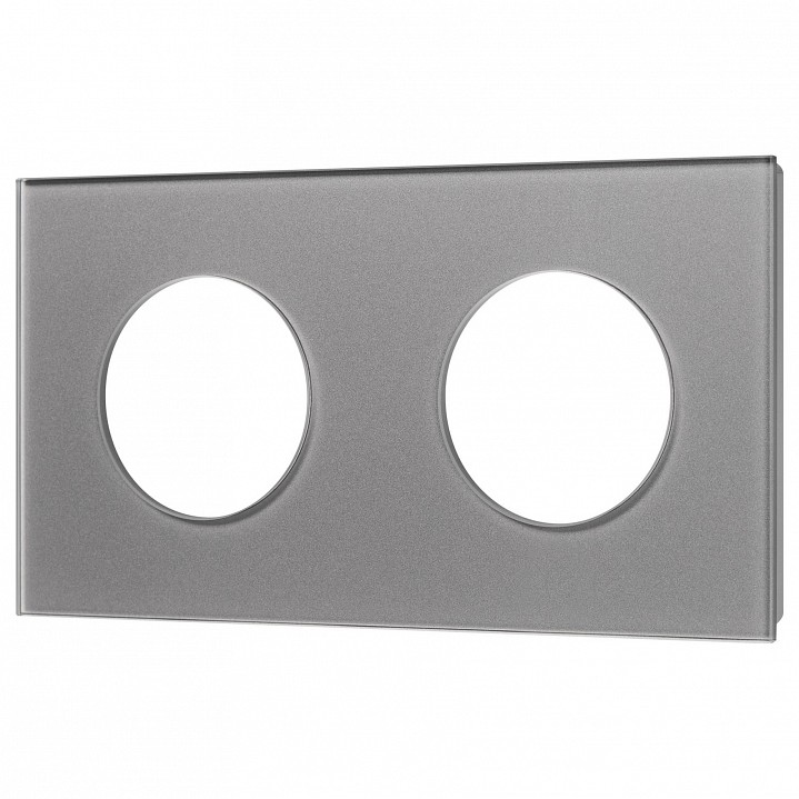 Рамка на 2 поста arlight glare 043837