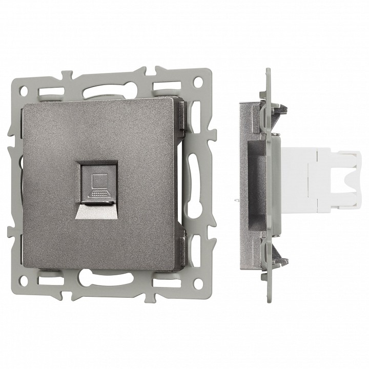 Розетка ethernet rj-45 и со шторками, Без рамки arlight sct 045335