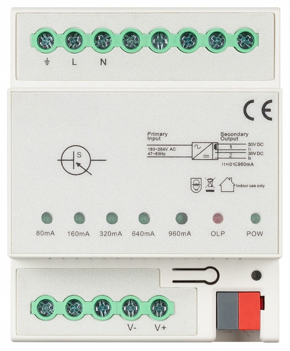 Блок питания arlight knx-301-72-aux-din 048393
