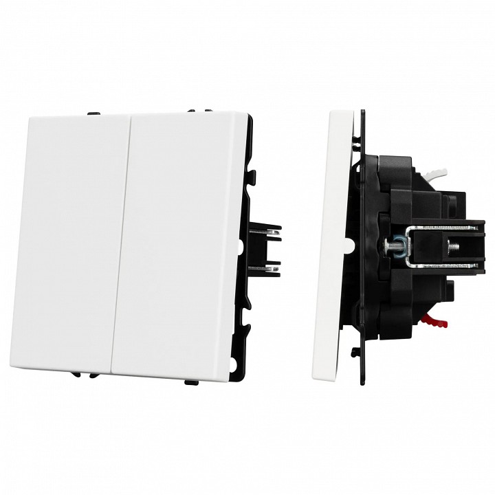 Выключатель двухклавишный без рамки arlight swt 054238
