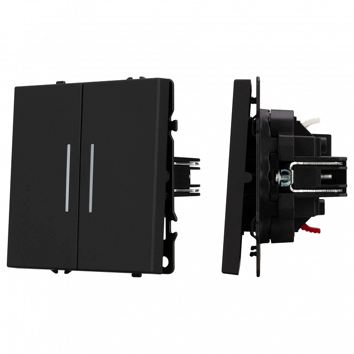 Выключатель двухклавишный без рамки arlight swt 054264