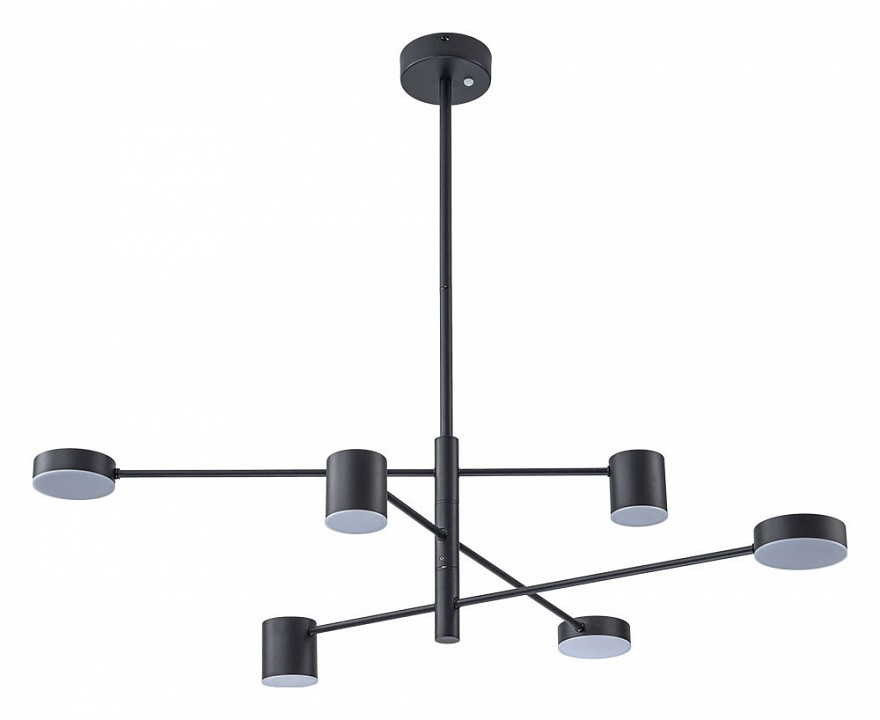 Люстра на штанге arte lamp stanley a2476pl-40bk