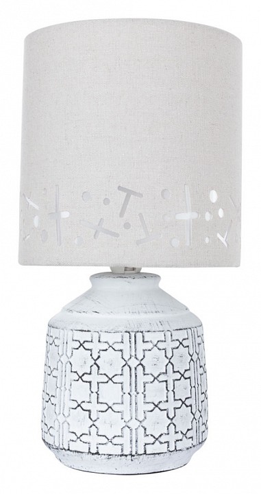 Настольная лампа декоративная arte lamp bunda a4007lt-1wh