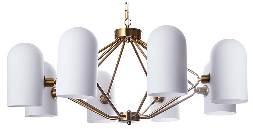 Подвесная люстра arte lamp cassel a5454lm-8pb