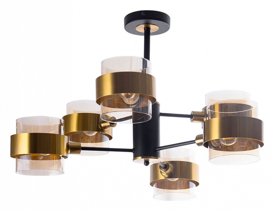 Люстра на штанге arte lamp carlo a8205sp-6bk