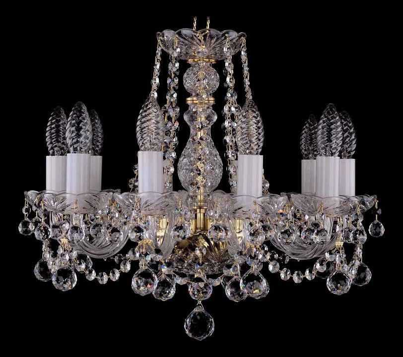 Подвесная люстра bohemia ivele crystal 1402 1402/10/141/g/balls