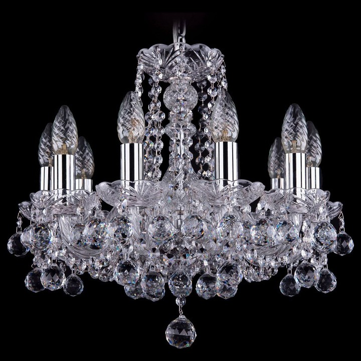 Подвесная люстра bohemia ivele crystal 1402 1402/10/141/ni/balls