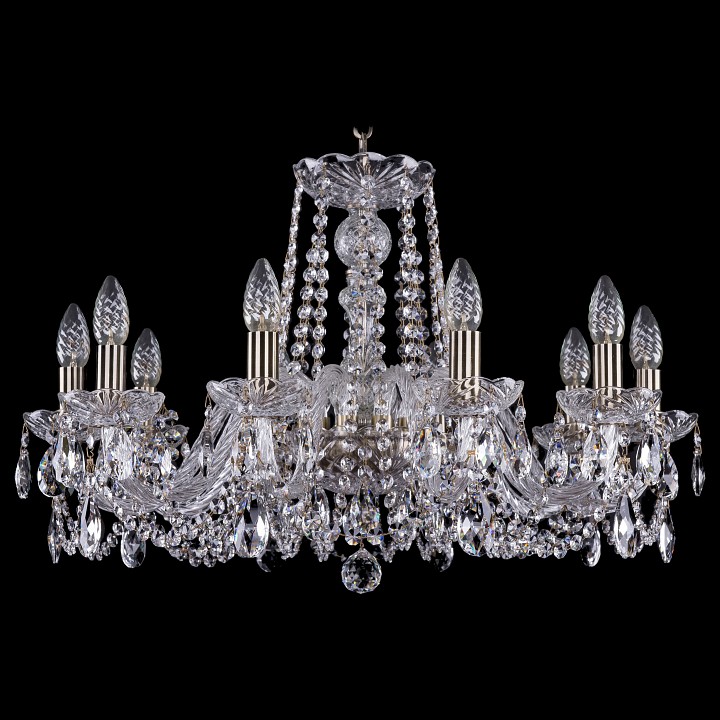 Подвесная люстра bohemia ivele crystal 1402 1402/10/240/pa